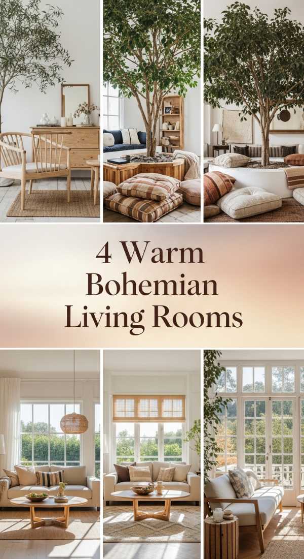 4 Warm Bohemian Living Rooms 6a0ea166baede
