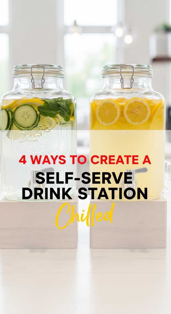 4 Ways To Create A Self Serve Drink Station 6a021304a7eaf