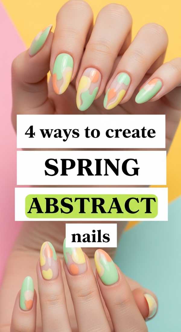 4 Ways To Create Spring Abstract Nails 69ff5964e9a58