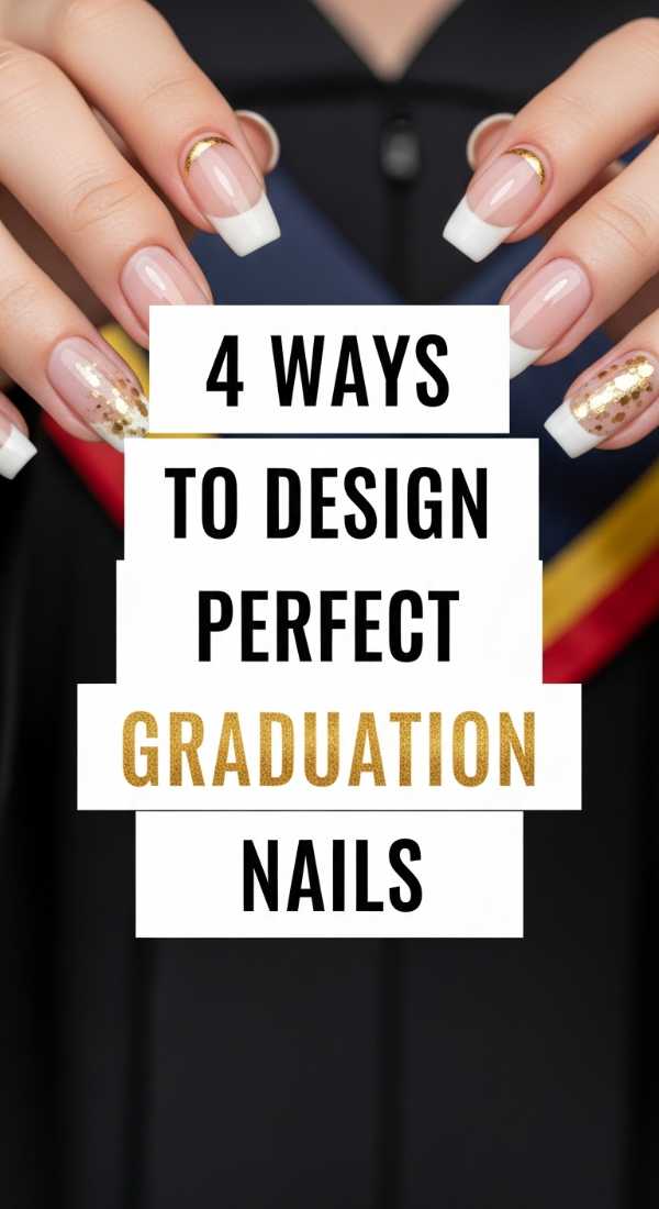 4 Ways To Design Perfect Graduation Nails 6a0597deb3b70