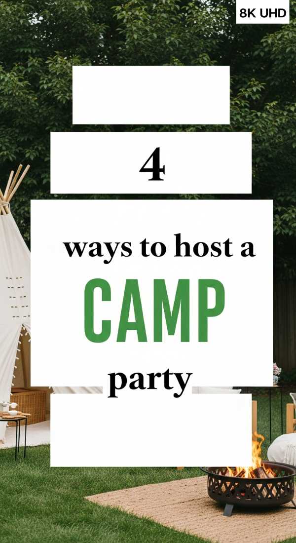 10 Epic Ways to Throw the Best Summer Birthday Bash Ever 4 Ways To Host A Camp Party 6a0def125012f