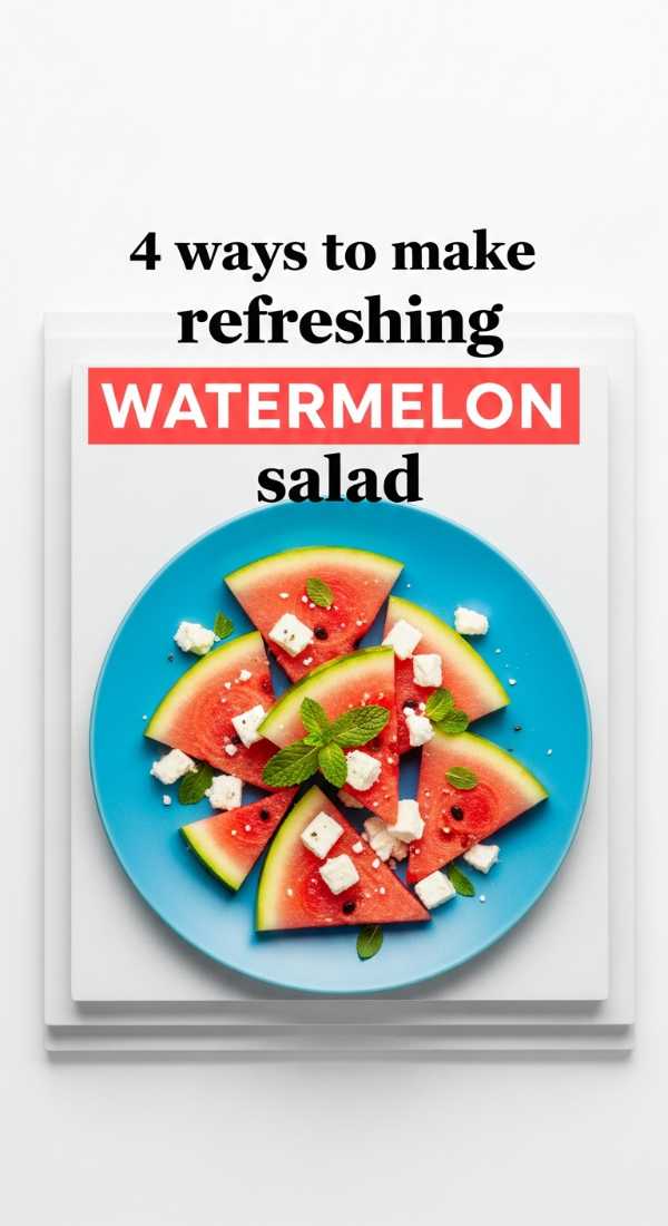 4 Ways To Make Refreshing Watermelon Salad 6a06c926dfa96