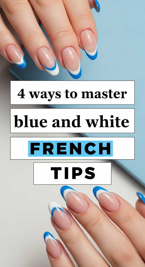 From Cobalt to Cream: The Ultimate Blue and White Nail Art Guide 4 Ways To Master Blue And White French Tips 69fc7e58aef2a