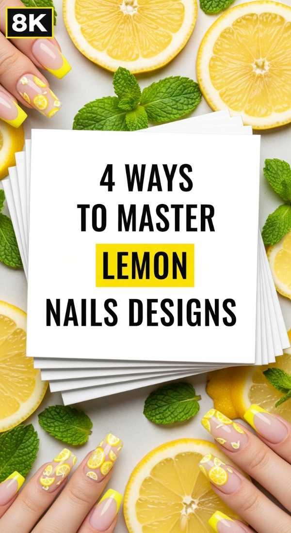 4 Ways To Master Lemon Nails Designs 6a0595c246fce