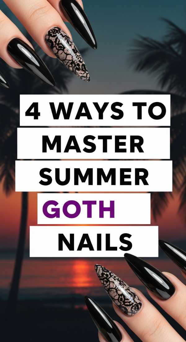 4 Ways To Master Summer Goth Nails 6a059ca7d9019