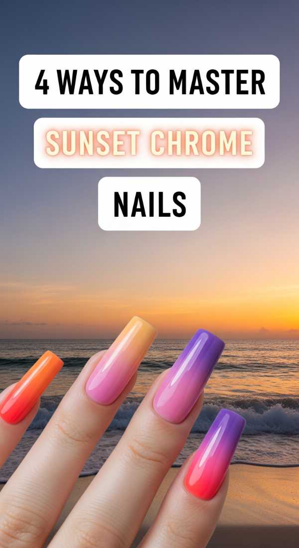 4 Ways To Master Sunset Chrome Nails 6a059f9424ec0