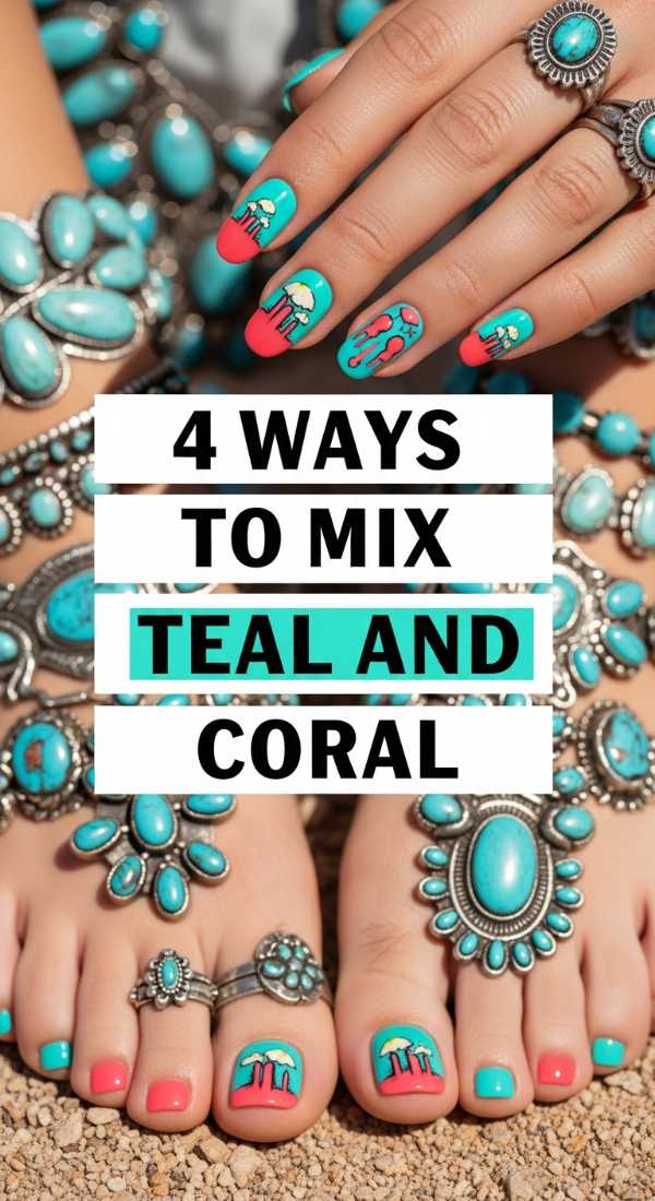 4 Ways To Mix Teal And Coral 6a05a70053cd2