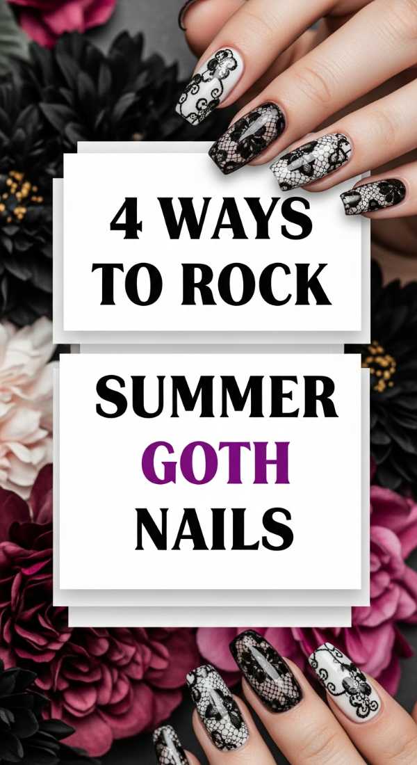 4 Ways To Rock Summer Goth Nails 6a0599a84b1b5