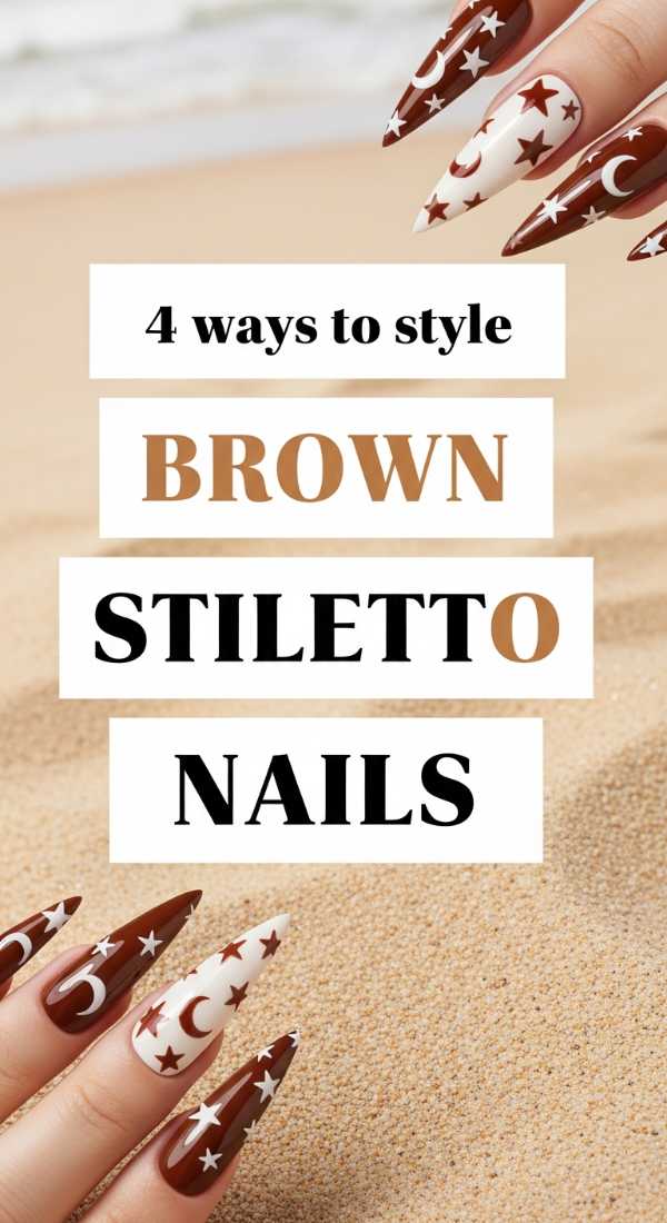 4 Ways To Style Brown Stiletto Nails 6a031a13acc1f