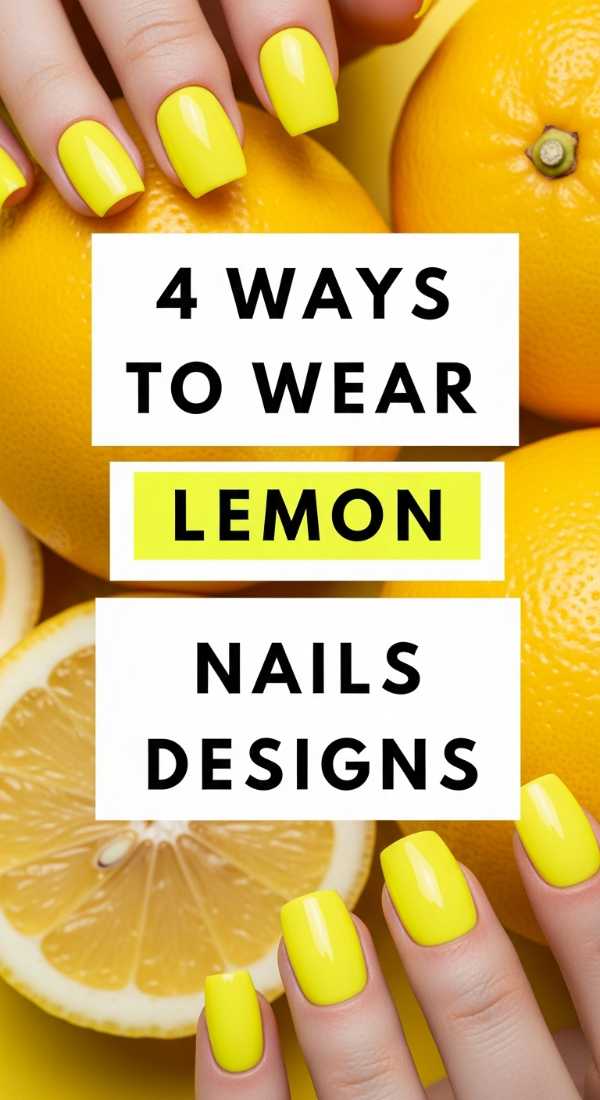 4 Ways To Wear Lemon Nails Designs This Summer 6a0595e0b00ac