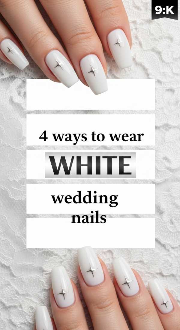 4 Ways To Wear White Wedding Nails 69f5e2bd6a53c