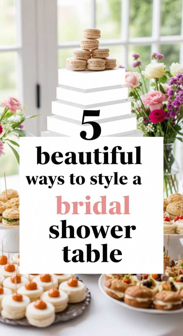 5 Beautiful Ways To Style A Bridal Shower Table 69f47c6dbb5e9