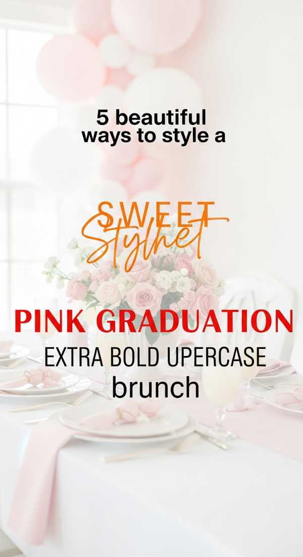 5 Beautiful Ways To Style A Pink Graduation Brunch 69f86c71114c7
