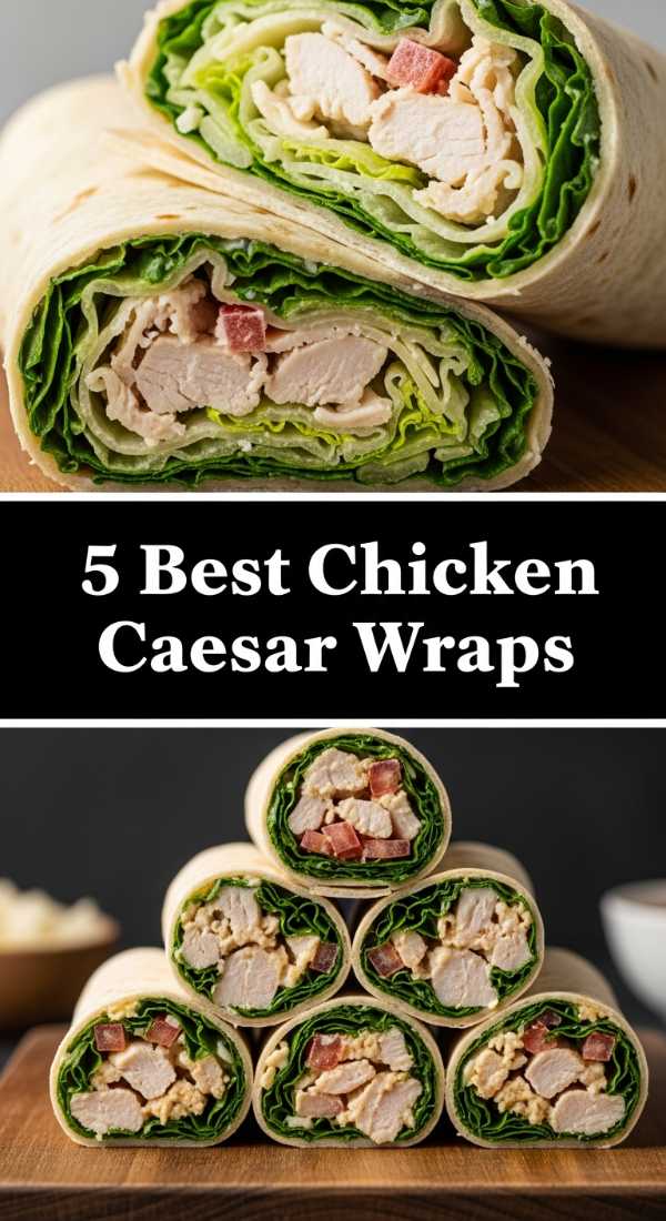 5 Best Chicken Caesar Wraps For Lunch 6a0311c0c3a2e
