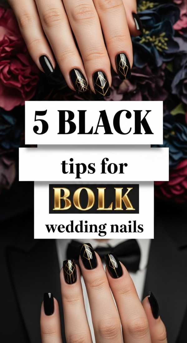 5 Bold Tips For Black Wedding Nails 6a0059f14d77e