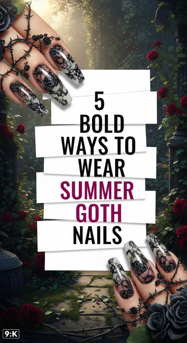5 Bold Ways To Wear Summer Goth Nails 6a05a3daa42fe
