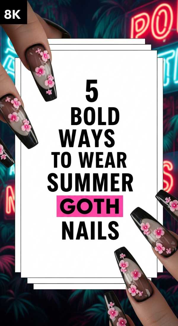 5 Bold Ways To Wear Summer Goth Nails 6a05a543535d6