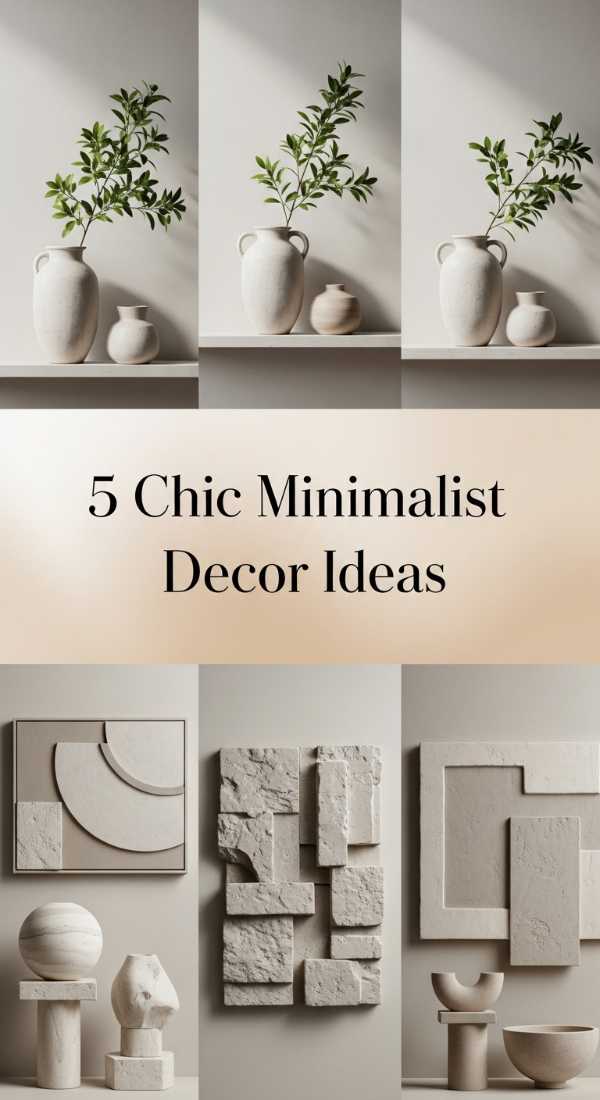 5 Chic Minimalist Decor Ideas 6a0e9f366c160