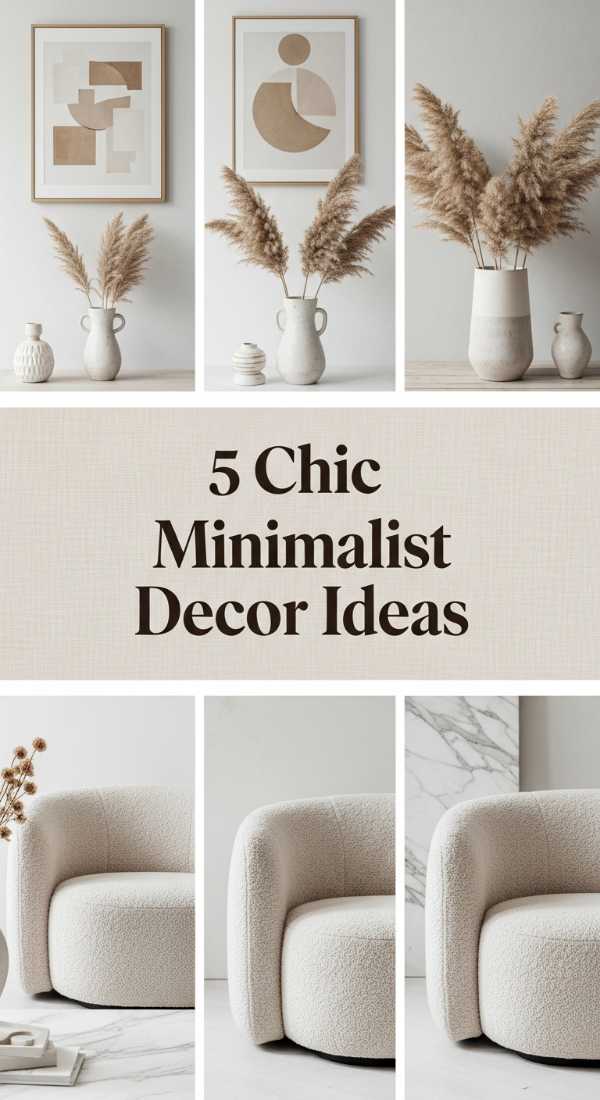 Tiny Home, Big Comfort: Mastering the Cozy Minimalist Look 5 Chic Minimalist Decor Ideas 6a1b229f1ea9a