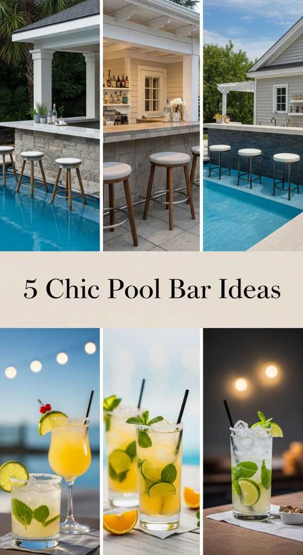 5 Chic Pool Bar Ideas 6a04bc51ea47e