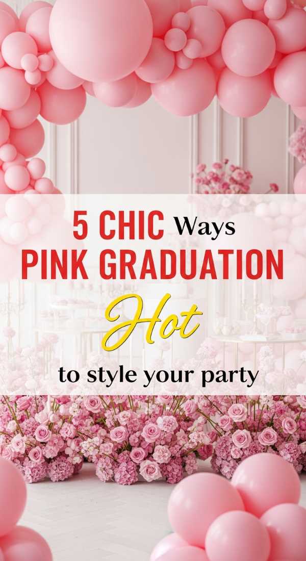 5 Chic Ways To Style A Pink Graduation Party 69f86c722e7dd