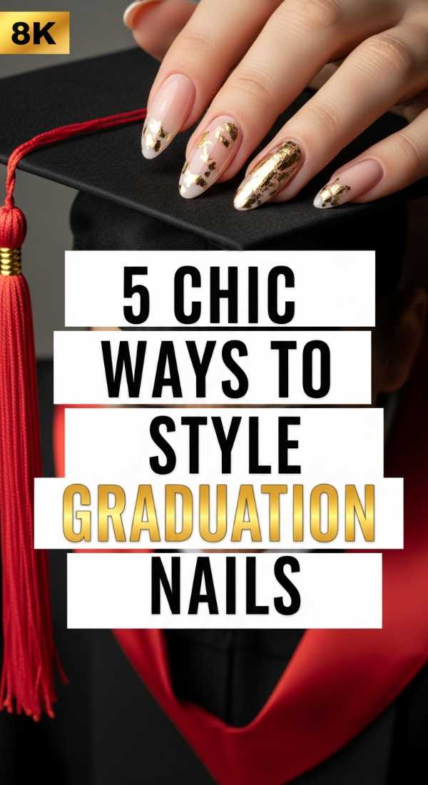 From Digital Lavender to 3D Textures: The 2026 Nail Art Bible 5 Chic Ways To Style College Graduation Nails 6a05a1221acd4