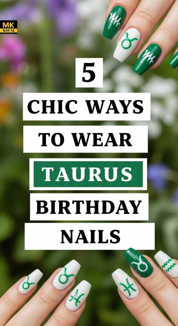 5 Chic Ways To Wear Taurus Birthday Nails 6a05a3d6ec2e3