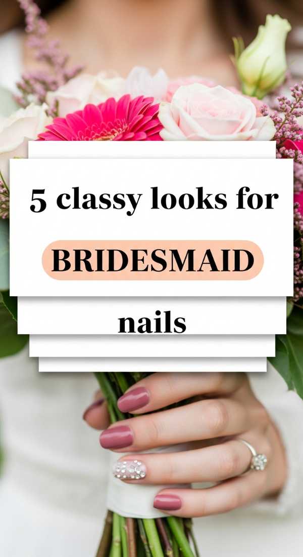 5 Classy Looks For Bridesmaid Nails 69f5e2bd93733