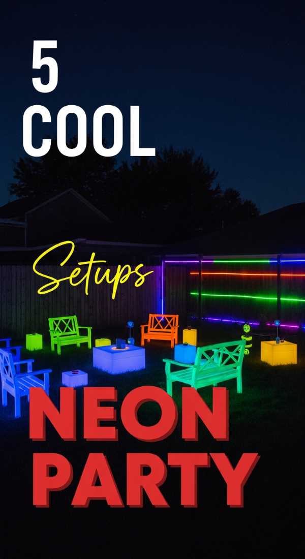 Party Under the Stars: Your Go-To Outdoor Celebration Board 5 Cool Setups For Neon Party Decorations 6a157c96817b8