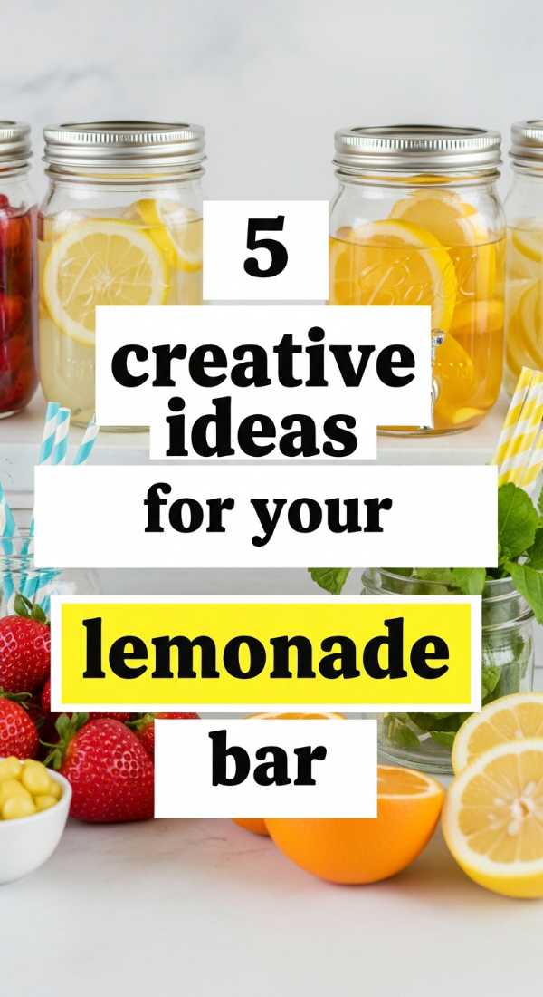 5 Creative Ideas For Your Lemonade Bar 6a10d095ec49d