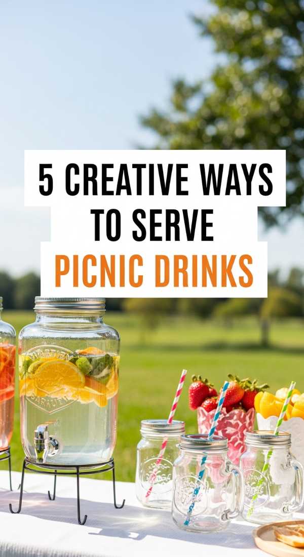 5 Creative Ways To Serve Picnic Drinks 6a021b130ef63