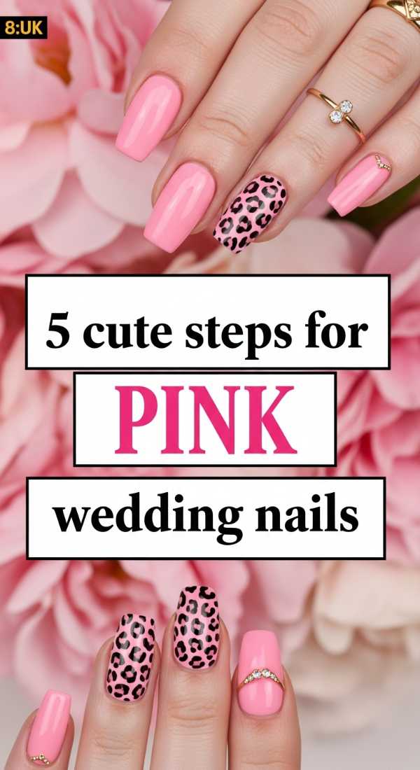 5 Cute Steps For Pink Wedding Nails 6a021e6b74a79