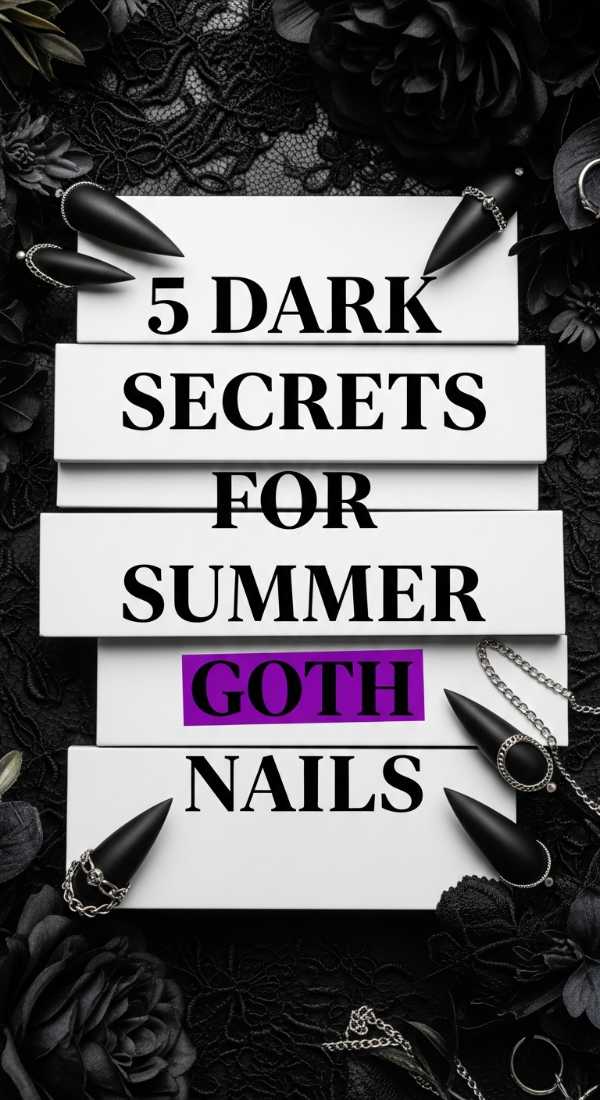5 Dark Secrets For Summer Goth Nails 6a0595c2e1057