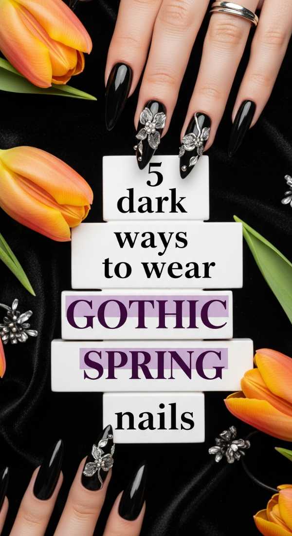 5 Dark Ways To Wear Gothic Spring Nails 6a033140e6460