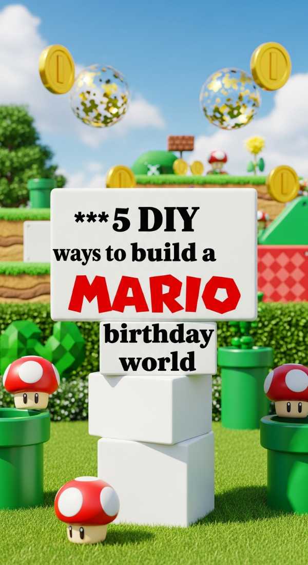 5 Diy Ways To Build A Mario Birthday World 69fc2d6b3a078