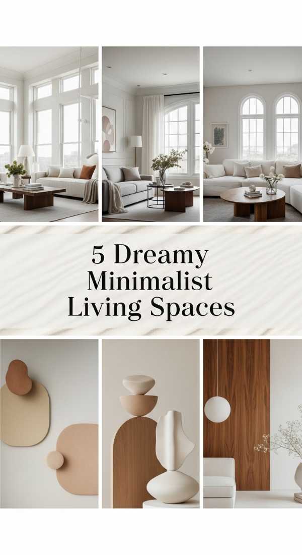Cozy Minimalism: How to Master the 'Less is More' Vibe 5 Dreamy Minimalist Living Spaces 6a1b23a63cc66