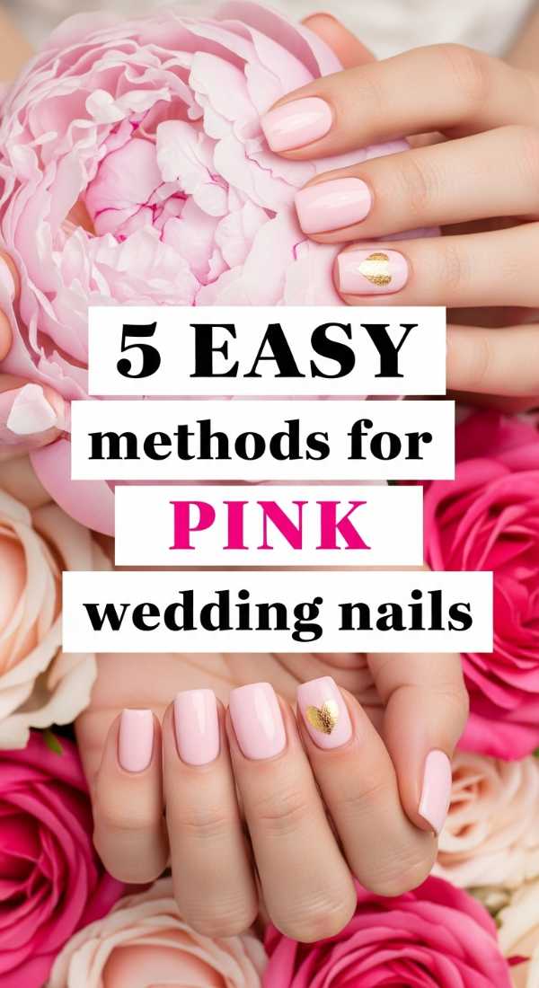 5 Easy Methods For Pink Wedding Nails 6a0059f02bb0e