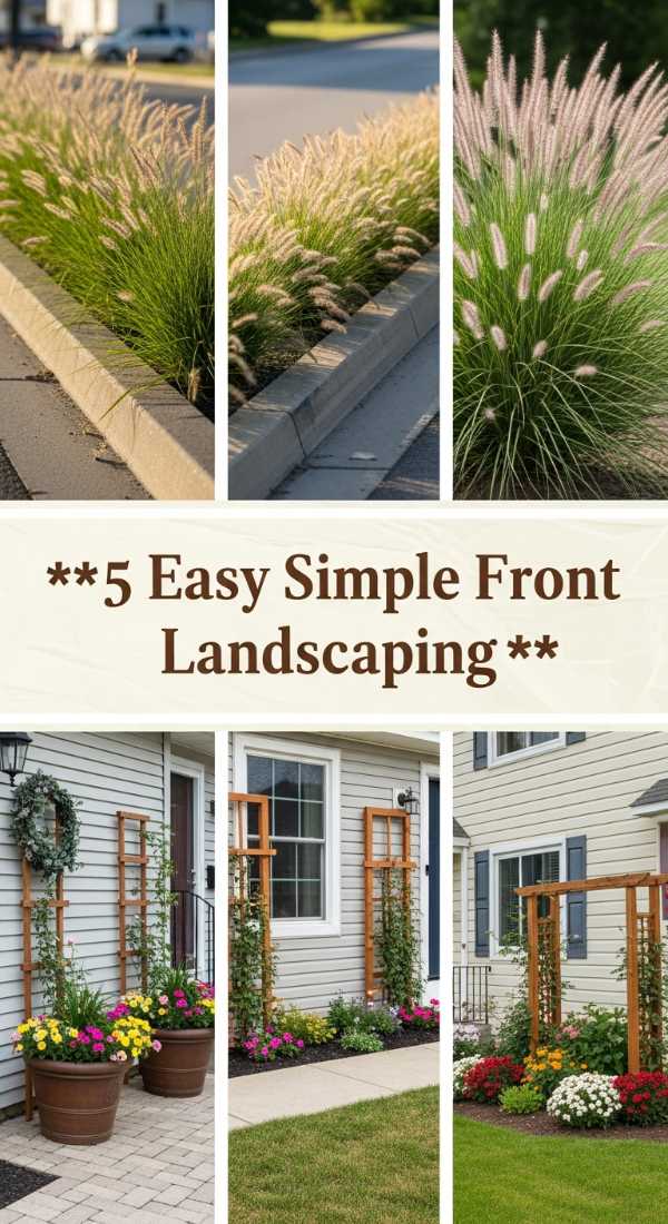 5 Easy Simple Front Landscaping 6a04bc4e64d71
