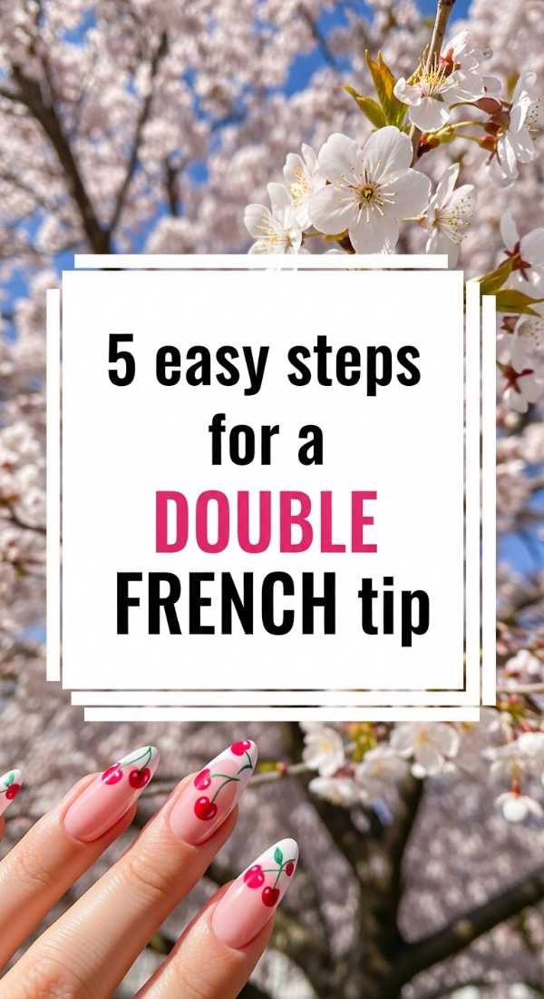 The Salon Sabotage: How to Recreate Luxury Manicures for Under Five Dollars 5 Easy Steps For A Double French Tip 6a1a98500abcc