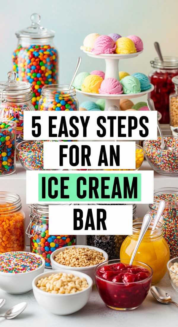 Summer Birthday Magic: Your Go-To Guide for Outdoor Fun 5 Easy Steps For An Ice Cream Bar 6a0de7541889c