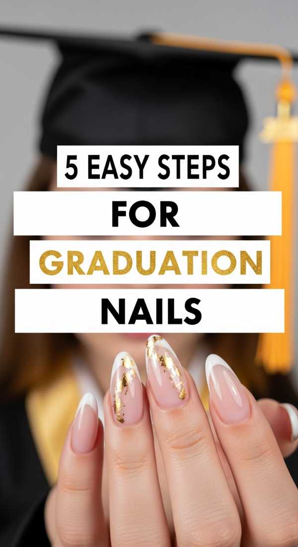 5 Easy Steps For Graduation Nails 6a059f78c1e36