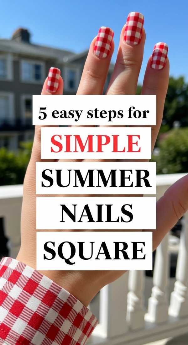 5 Easy Steps For Simple Summer Nails Square 6a058dce373b9