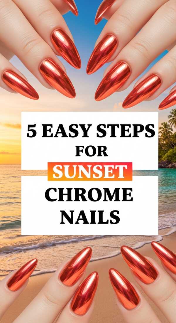 5 Easy Steps For Sunset Chrome Nails 6a05a11d178bd