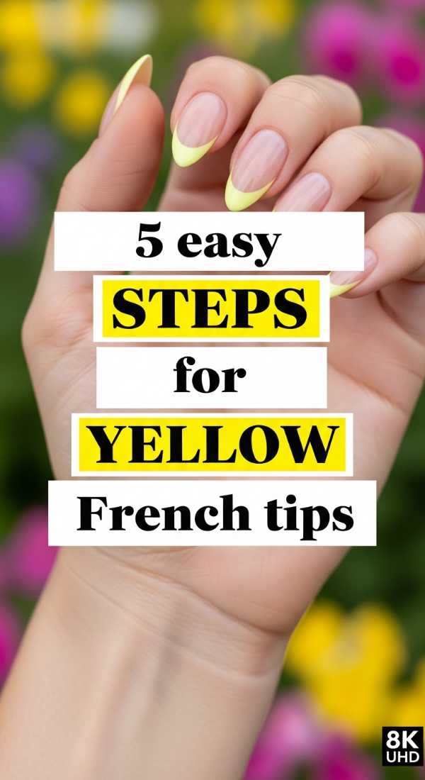5 Easy Steps For Yellow French Tips 6a0059e3a5a95