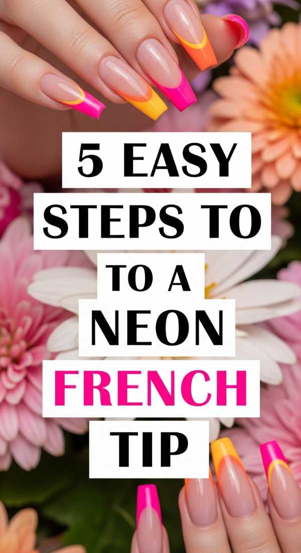 5 Easy Steps To A Neon French Tip 6a0f0db3c0c44