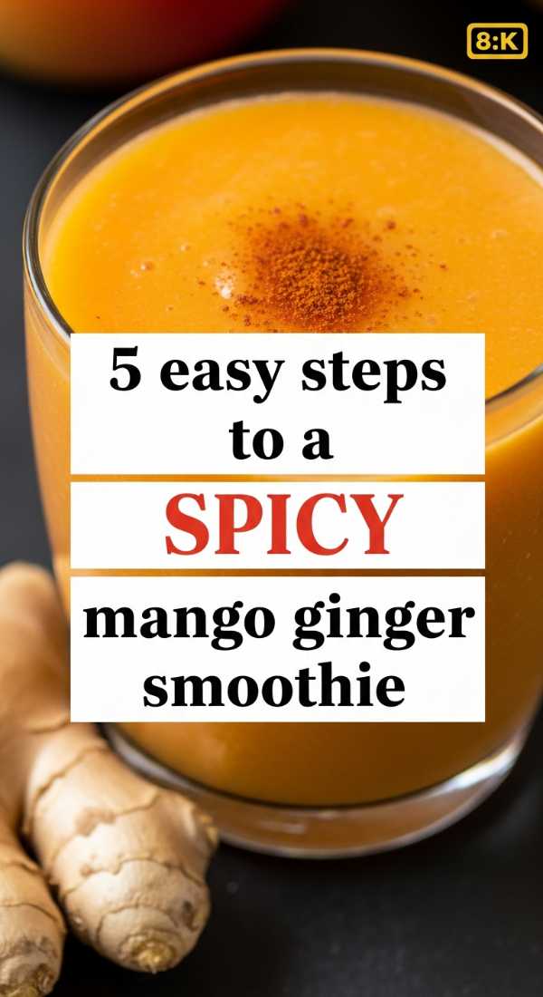 5 Easy Steps To A Spicy Mango Ginger Smoothie 69f47c67599d7