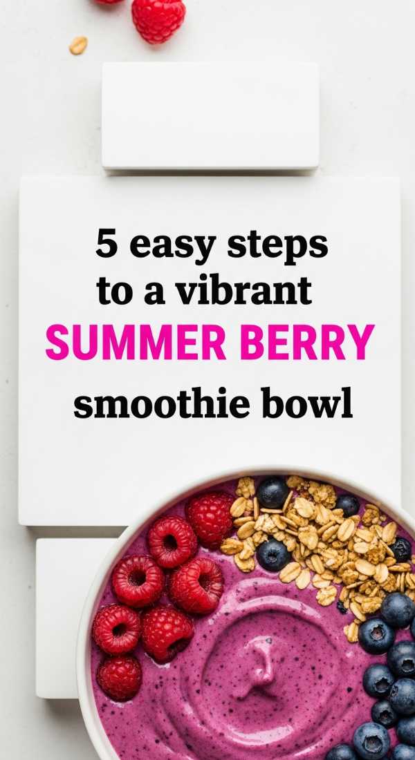 5 Easy Steps To A Vibrant Summer Berry Smoothie Bowl 69fd8aab74e1f