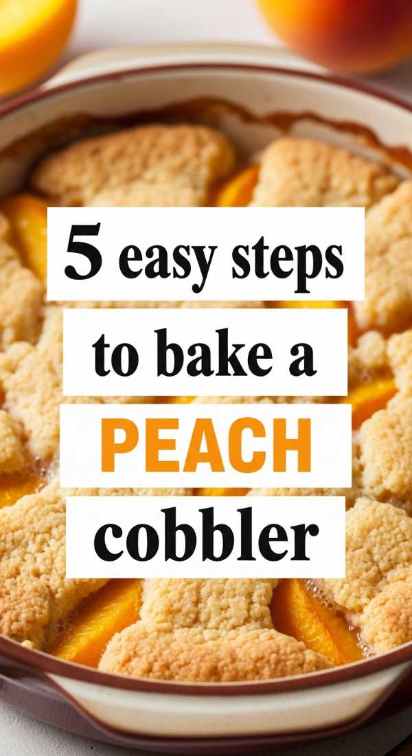 5 Easy Steps To Bake A Peach Cobbler 6a0170be61218
