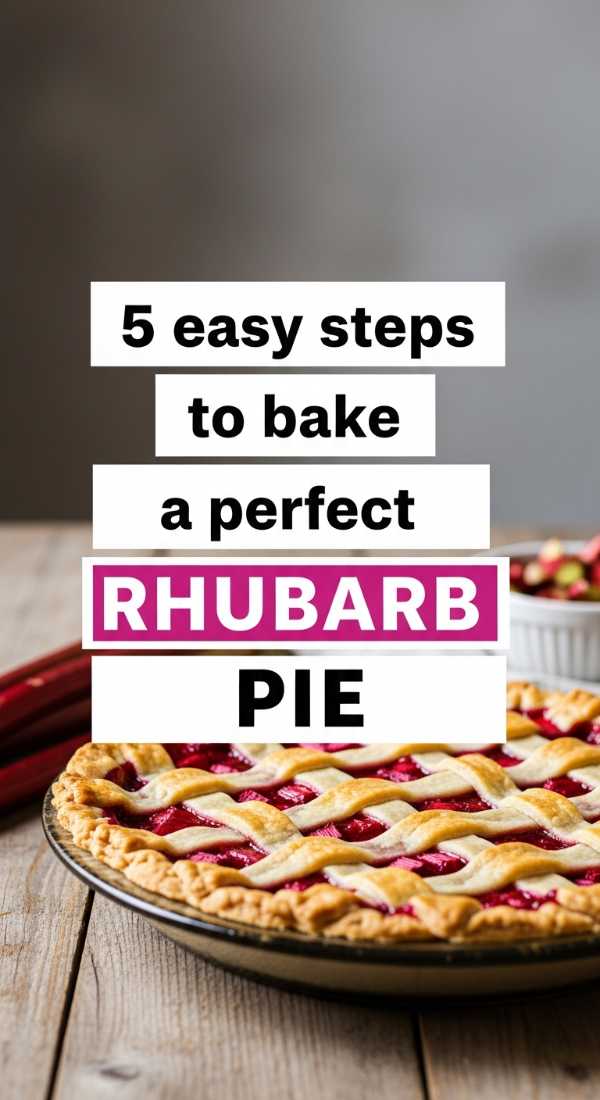 5 Easy Steps To Bake A Perfect Rhubarb Pie 6a06d0205b8b5