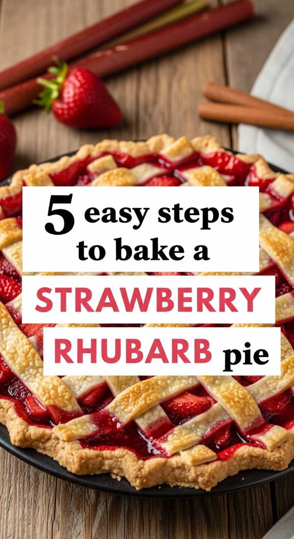 5 Easy Steps To Bake A Strawberry Rhubarb Pie 69fd88a74fd00